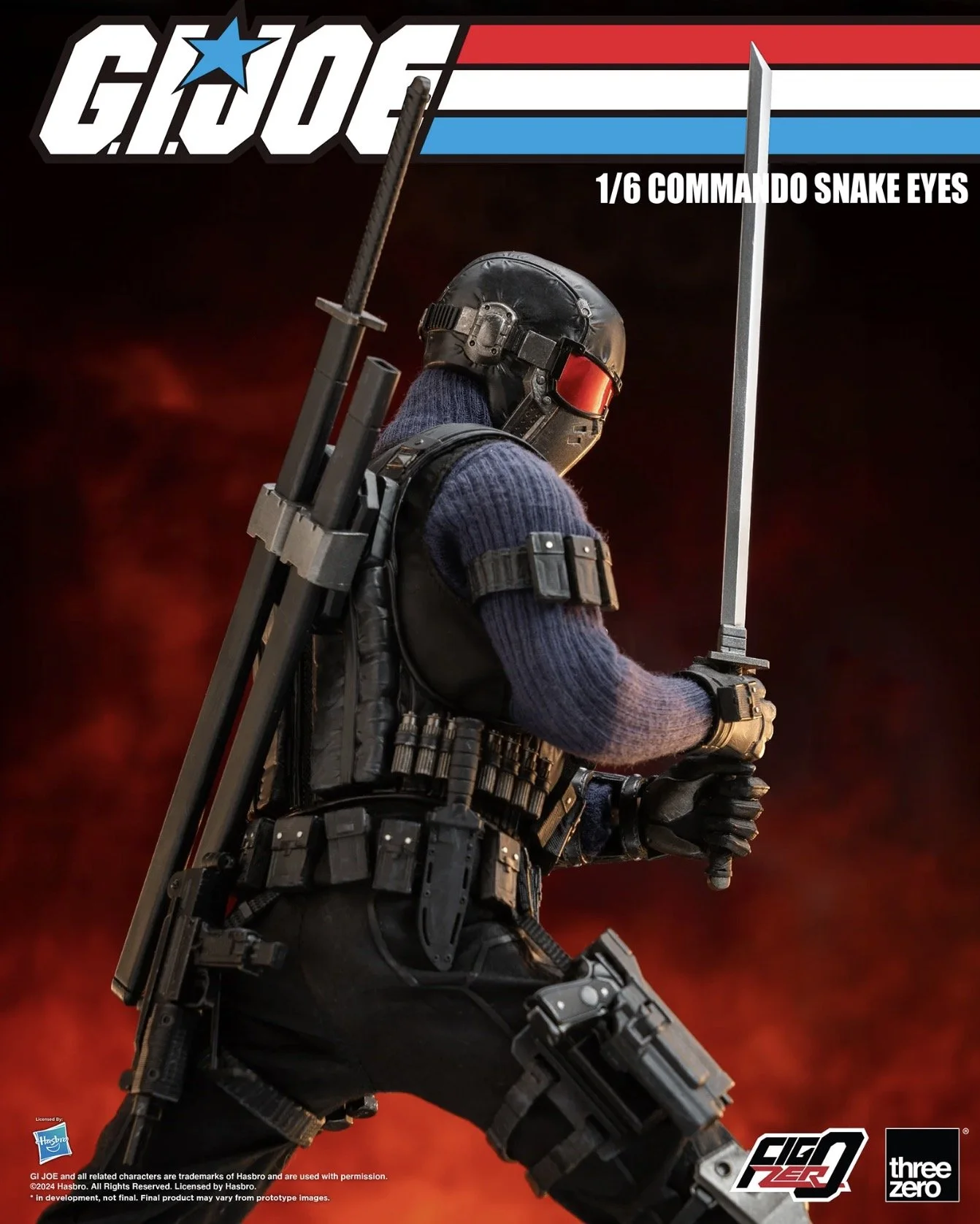 Hasbro Reveals Awesome G.I. JOE FigZero Commando Snake Eyes 1/6